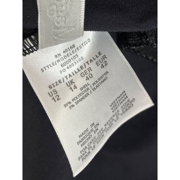 MagicSuit Solids Black Tankini Underwire Draped Back Flowy Thick Strap Size 12‎ - Picture 8 of 8